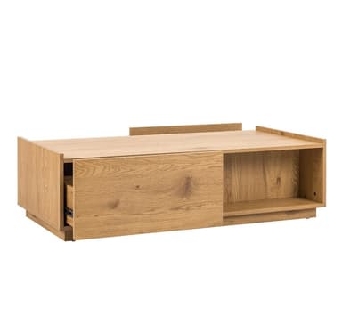 Salongbord SACHA 120x60xH35cm, melamin med eikebark