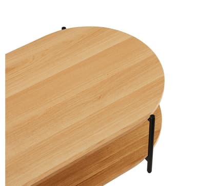 Sofabord DAVIA 115x60xH34cm, eik
