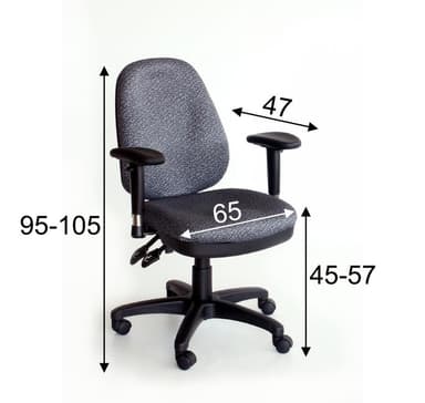 Arbeidsstol SAVONA grå