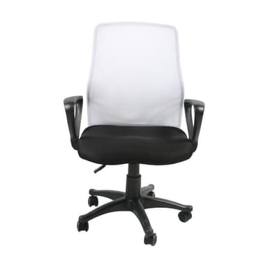 Arbeidsstol TREVISO sort/hvit