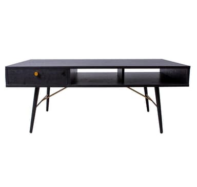 Salongbord LUXEMBOURG 115x60xH45cm, sort