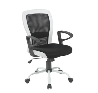 Arbeidsstol LENO svart/hvit