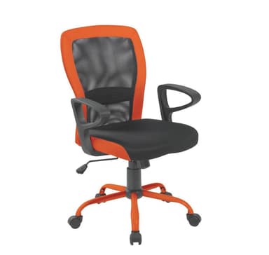 Arbeidsstol LENO grå/oransje