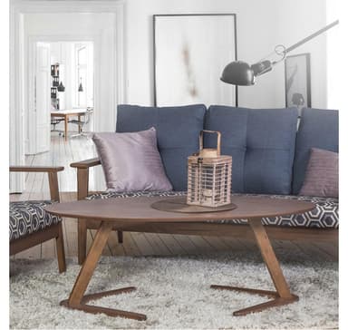 Salongbord LANA 120x60xH45cm, valnøtt