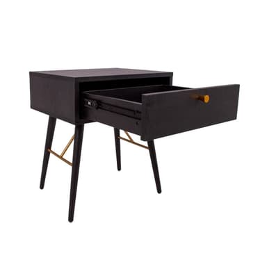 Nattbord LUXEMBOURG 45x35xH50cm, sort