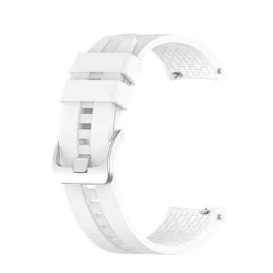 22 mm silikon klokkerem for for Huawei Watch GT 2 46 mm, Samsung/Huami Hvit