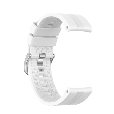 22 mm silikon klokkerem for for Huawei Watch GT 2 46 mm, Samsung/Huami Hvit