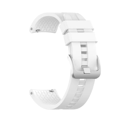 22 mm silikon klokkerem for for Huawei Watch GT 2 46 mm, Samsung/Huami Hvit