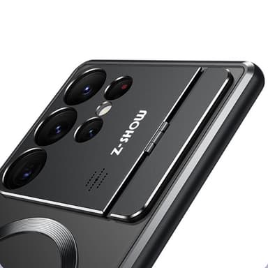 Magnetisk suge-foldebrakett Aromaterapi-telefonveske til Samsung Samsung Galaxy S23 Ultra