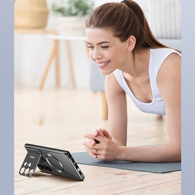 Magnetisk suge-foldebrakett Aromaterapi-telefonveske til Samsung Samsung Galaxy S23 Ultra