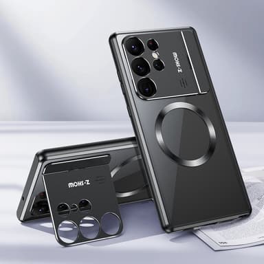 Magnetisk suge-foldebrakett Aromaterapi-telefonveske til Samsung Samsung Galaxy S23 Ultra