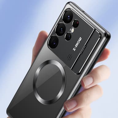 Magnetisk suge-foldebrakett Aromaterapi-telefonveske til Samsung Samsung Galaxy S23 Ultra