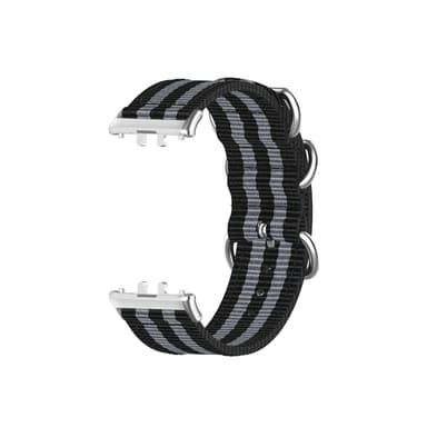Samsung Fit3 SM-R390 Nylon lerretsbånd Svart+grå