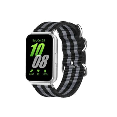 Samsung Fit3 SM-R390 Nylon lerretsbånd Svart+grå