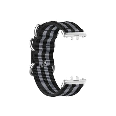 Samsung Fit3 SM-R390 Nylon lerretsbånd Svart+grå