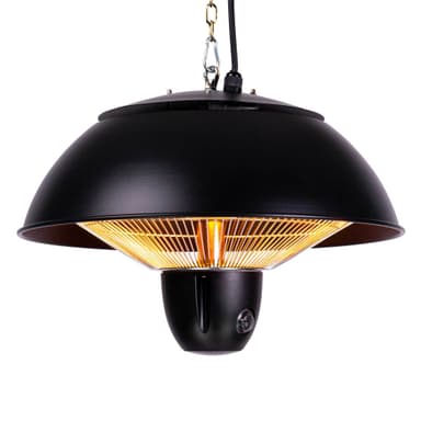 Fornorth terrassevarmer takvarmer original 1500W fjernkontroll, svart