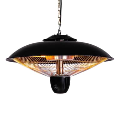 Fornorth Terrassevarmer Takvarmer Deluxe 2000W fjernkontroll, svart