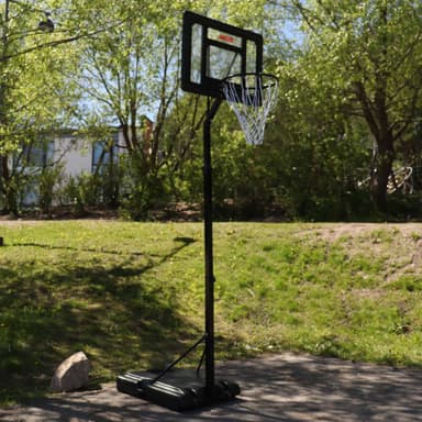 Prosport Basketballkurv med Stativ Jr. 2,1-2,6m, Svart Utgave