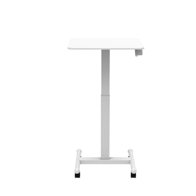 Lykke Mobile Hev- og Senkbart Skrivebord L100, Hvit, 60 x 52cm