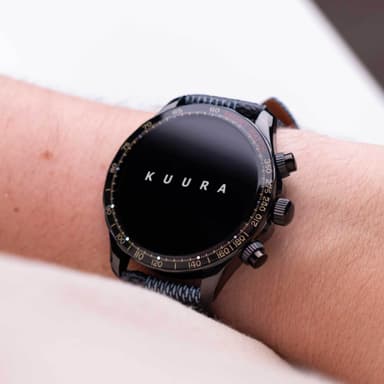 Kuura Smartklokke FM1 V3, Svart