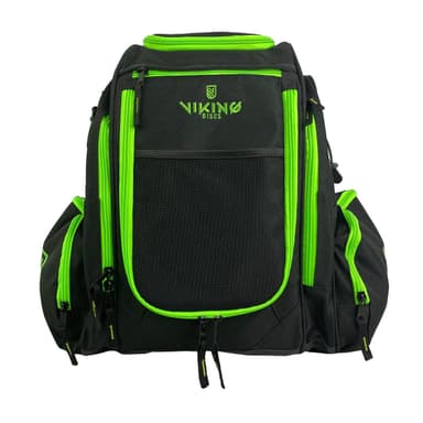 Viking Discs Rucksack Pro Svart/Lime Disc Golf Sekk