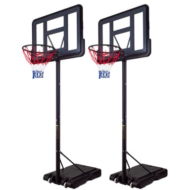 Prosport 2x Basketballkurv med Stativ 1,5-3,05m