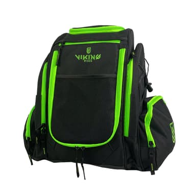 Viking Discs Rucksack Pro Svart/Lime Disc Golf Sekk