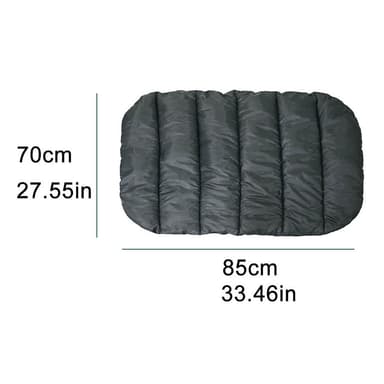 Vanntett sovematte for hunder med oppbevaringspose 80x70cm