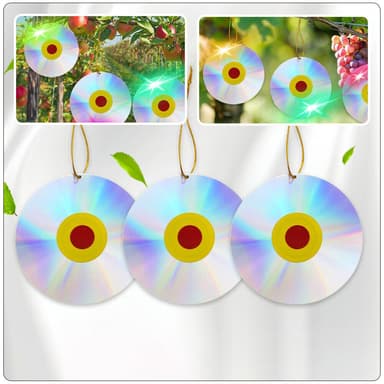 Reflekterende fuglebur Rund plate