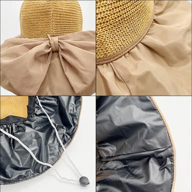 Floppy hatt med bred brem Sort