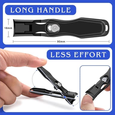 Negleklipper Rustfritt stål Fingernegler Tånegler Clipper Negletrimmer Manikyrverktøy