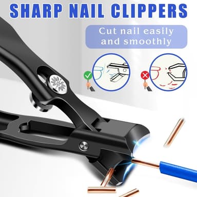 Negleklipper Rustfritt stål Fingernegler Tånegler Clipper Negletrimmer Manikyrverktøy