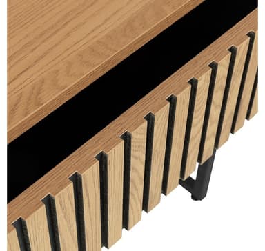Nattbord HAMPTON 50x40xH55cm, melamin med eikebark