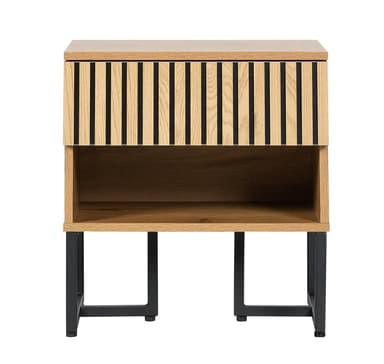 Nattbord HAMPTON 50x40xH55cm, melamin med eikebark