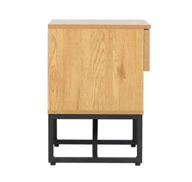 Nattbord HAMPTON 50x40xH55cm, melamin med eikebark