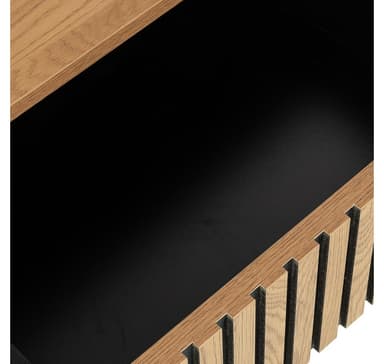 Nattbord HAMPTON 50x40xH55cm, melamin med eikebark