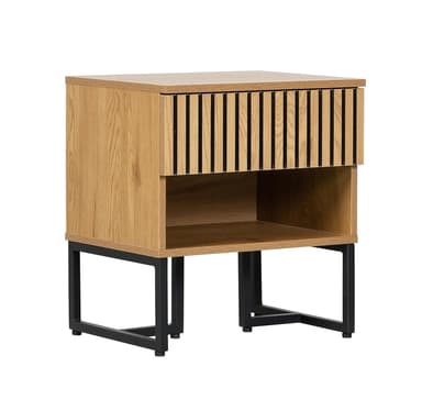 Nattbord HAMPTON 50x40xH55cm, melamin med eikebark