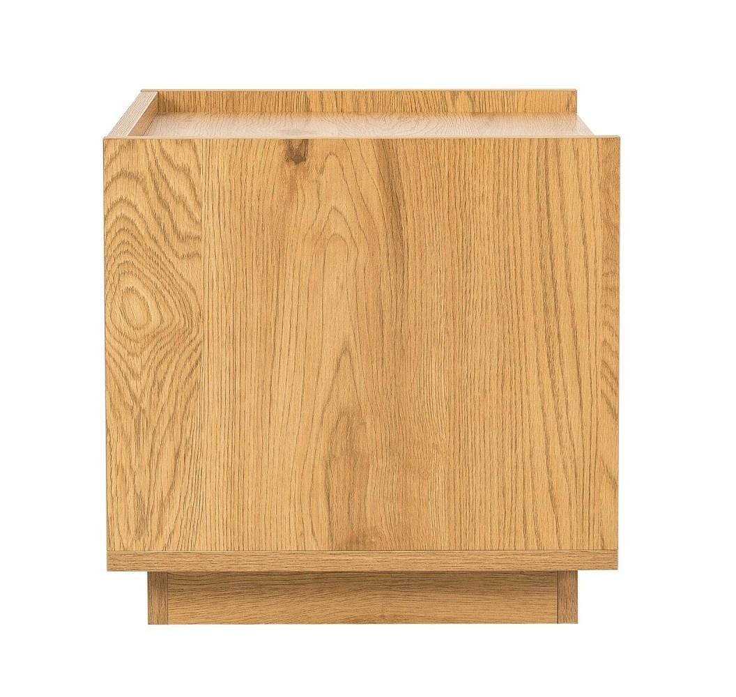 Nattbord SACHA 50x40xH40cm, melamin med eikebark