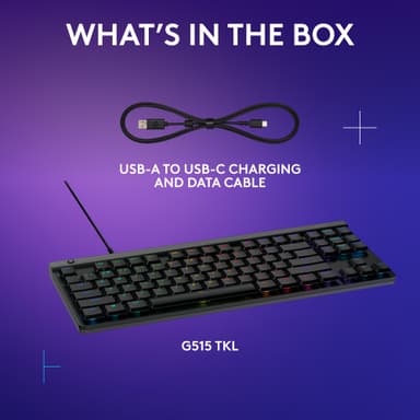 Logitech G G515 TKL gamingtastatur (tactilt, sort)