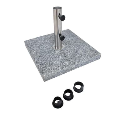 Parasollfot 45x45cm/30kg, granitt