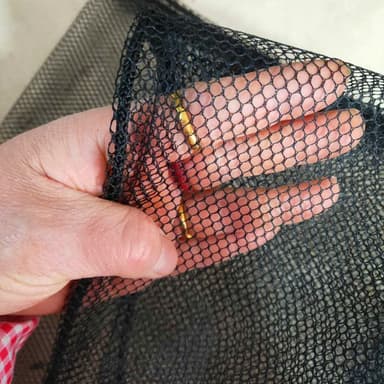 Nätpåsar Dragsko Väska Mesh för förvaring 5 stycken Sort