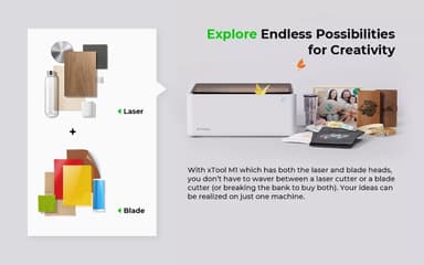 xTool M1 5W - Laser & Blade cutting Machine