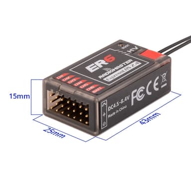 Radiomaster ELRS ER6 6ch PWM Reciver 2.4GHz