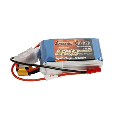 3s   800mAh - 45C - Gens Ace JST