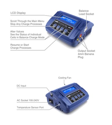 SkyRC E680 12/220V 80W Computerlader