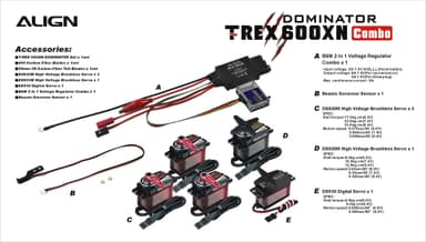 Align T-Rex 600XN Dominator Combo