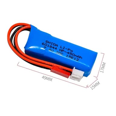 WLToys 7.4V 400mAh Lipo JST