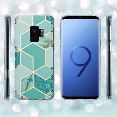 Samsung Galaxy S9 lommebokdeksel etui (grønn)