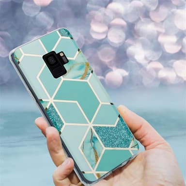 Samsung Galaxy S9 lommebokdeksel etui (grønn)