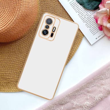 Xiaomi 11T / 11T PRO silikondeksel case (Hvit)